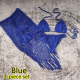 Women bikini beach skirt Swimwear three-piece set