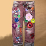 Women printed Denim Pants