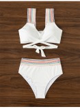 Sexy Swimsuit Women's High Waist Two Piece Beach Bikini