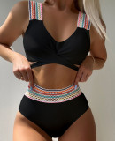 Sexy Swimsuit Women's High Waist Two Piece Beach Bikini