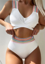 Sexy Swimsuit Women's High Waist Two Piece Beach Bikini