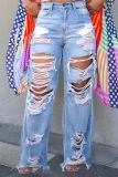 Sexy Fashion Ripped Denim Pants