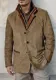 Spring Autumn Men's Fashion Retro Casual Jacket Turndown Collar Patchwork Contrasting Coat