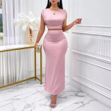 Spring Summer Women's New Skirt Two Piece Set