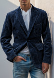 Spring Autumn Corduroy Blazer Casual Men's Jacket