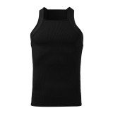 Men Solid Tank Top