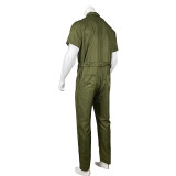 Men Casual Cargo Jumpsuit with waistband