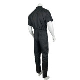 Men Casual Cargo Jumpsuit with waistband