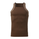 Men Solid Tank Top