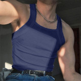 Men Solid Tank Top