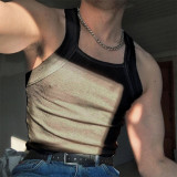 Men Solid Tank Top