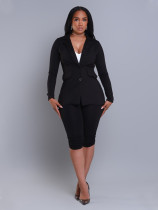 Women Blazer and Shorts two-piece suit