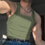Men Solid Tank Top