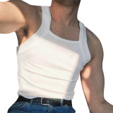 Men Solid Tank Top