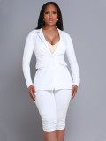 Women Blazer and Shorts two-piece suit