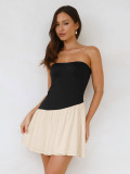 Women's Summer Strapless Casual Dress