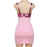 Summer Women's Sexy Strap Hollow High Waist Bodycon Dress