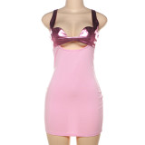 Summer Women's Sexy Strap Hollow High Waist Bodycon Dress