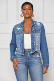 Ripped Tassel Denim Jacket