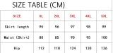 Plus Size Women's Denim Slim Fit Zipper Pocket Long Skirt