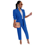 Women Blazer and Pants 2-piece Set