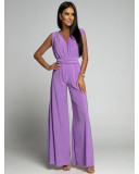 Women V Neck sleeveless Backless Jumpsuits