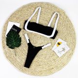 Women Patchwork Strapless sexy beach bikini Swimwear Two Pieces