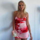 Women printed Bodycon short dress