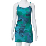 Women printed Bodycon short dress