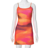 Women printed Bodycon short dress