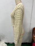 Hollow Fashion Sexy Knitting Women Cardigan