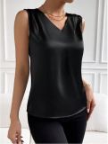 Women's Chic Career Sleeveless Satin Vest Top