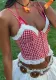 High Street Lace Patchwork Strap Vest Top