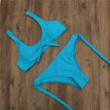 Sexy Lace-Up Swimsuit Two Pieces Strap Women's Bikini