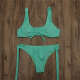 Sexy Lace-Up Swimsuit Two Pieces Strap Women's Bikini