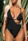 Women's Solid Color One-Piece Swimsuit Sexy Bikini