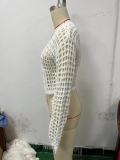 Hollow Fashion Sexy Knitting Women Cardigan