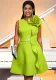 Summer Flower Sleeveless High Waist Party Dress