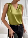 Women's Chic Career Sleeveless Satin Vest Top