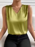 Women's Chic Career Sleeveless Satin Vest Top