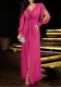 Autumn Women's Dress Sexy Long Sleeve Slit Maxi Dress