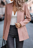 Women Jacquard Chic Woolen Jacket