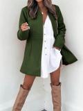 Women Long Sleeve Pocket Jacket