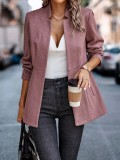 Women Jacquard Chic Woolen Jacket