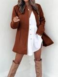 Women Long Sleeve Pocket Jacket