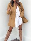 Women Long Sleeve Pocket Jacket