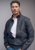 Men's SolidStand Collar Zipper Jacket