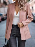 Women Jacquard Chic Woolen Jacket