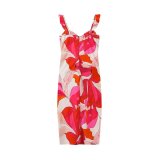 Summer Women printed v-neck casual sleeveless strap dress