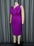 Plus Size fashion see through long sleeve Formal Party Bodycon Dress